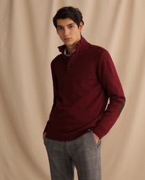 maroon polo sweater