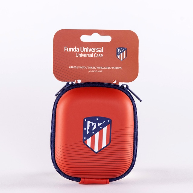 Funda Universal Airpods Atletico de Madrid Roja Escudo.