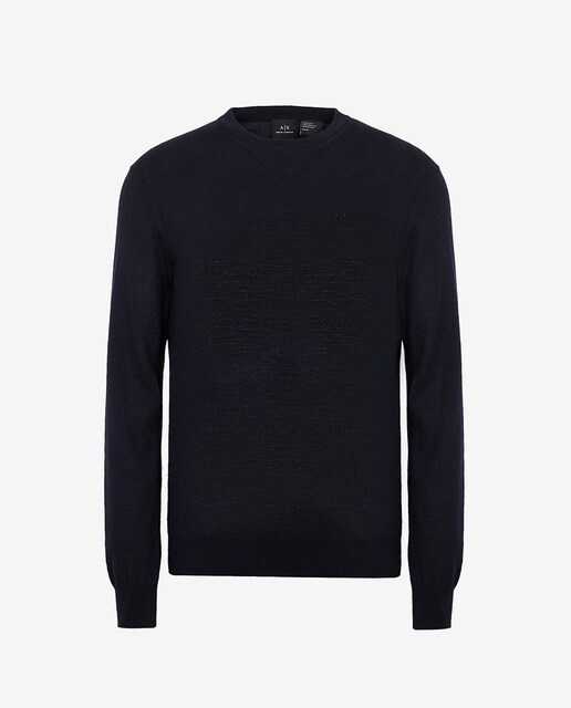 armani exchange blue sweater