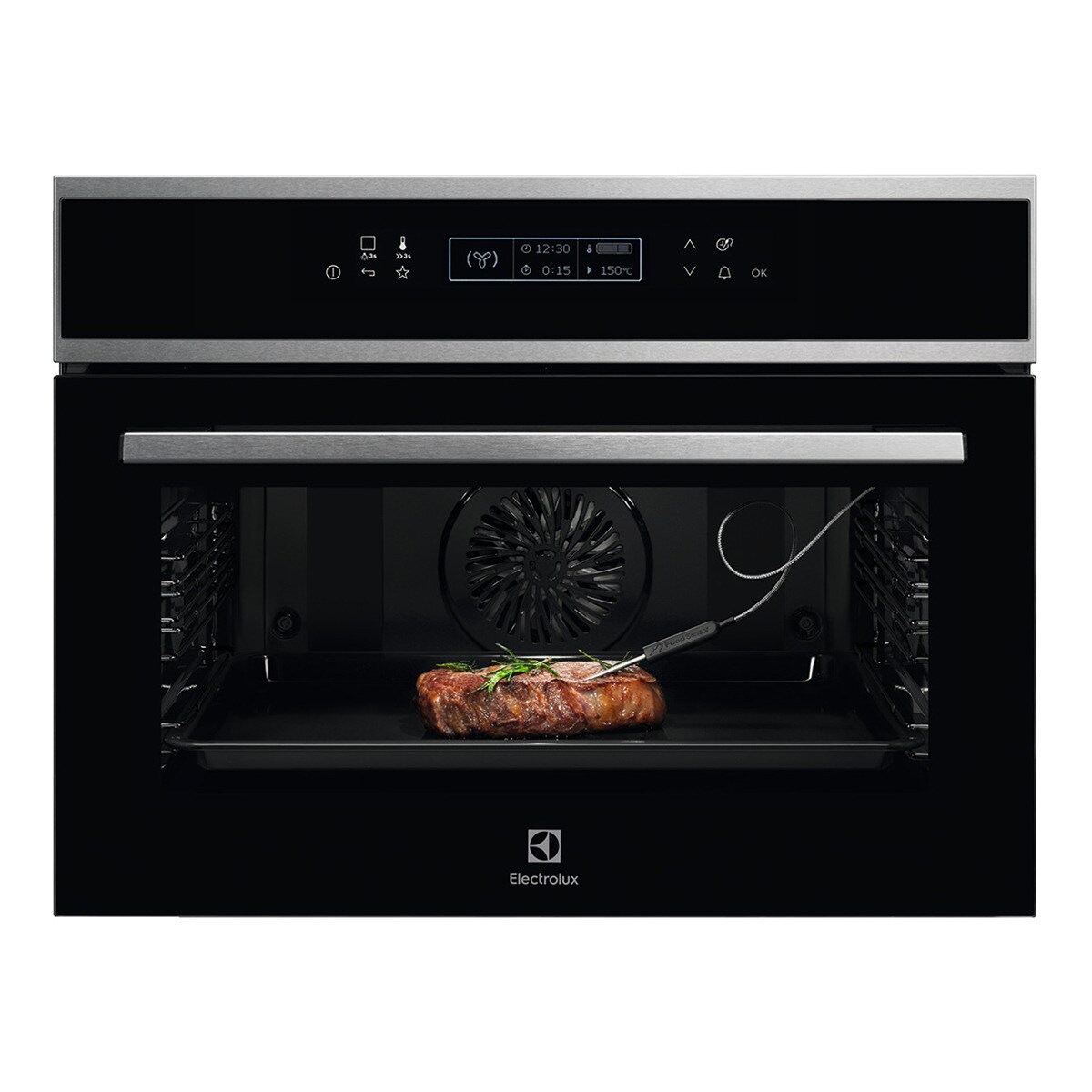 Electrolux – Horno compacto multifunción Electrolux SenseCook pirolítico – EVE8P21X.