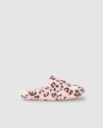 leopard print kids slippers