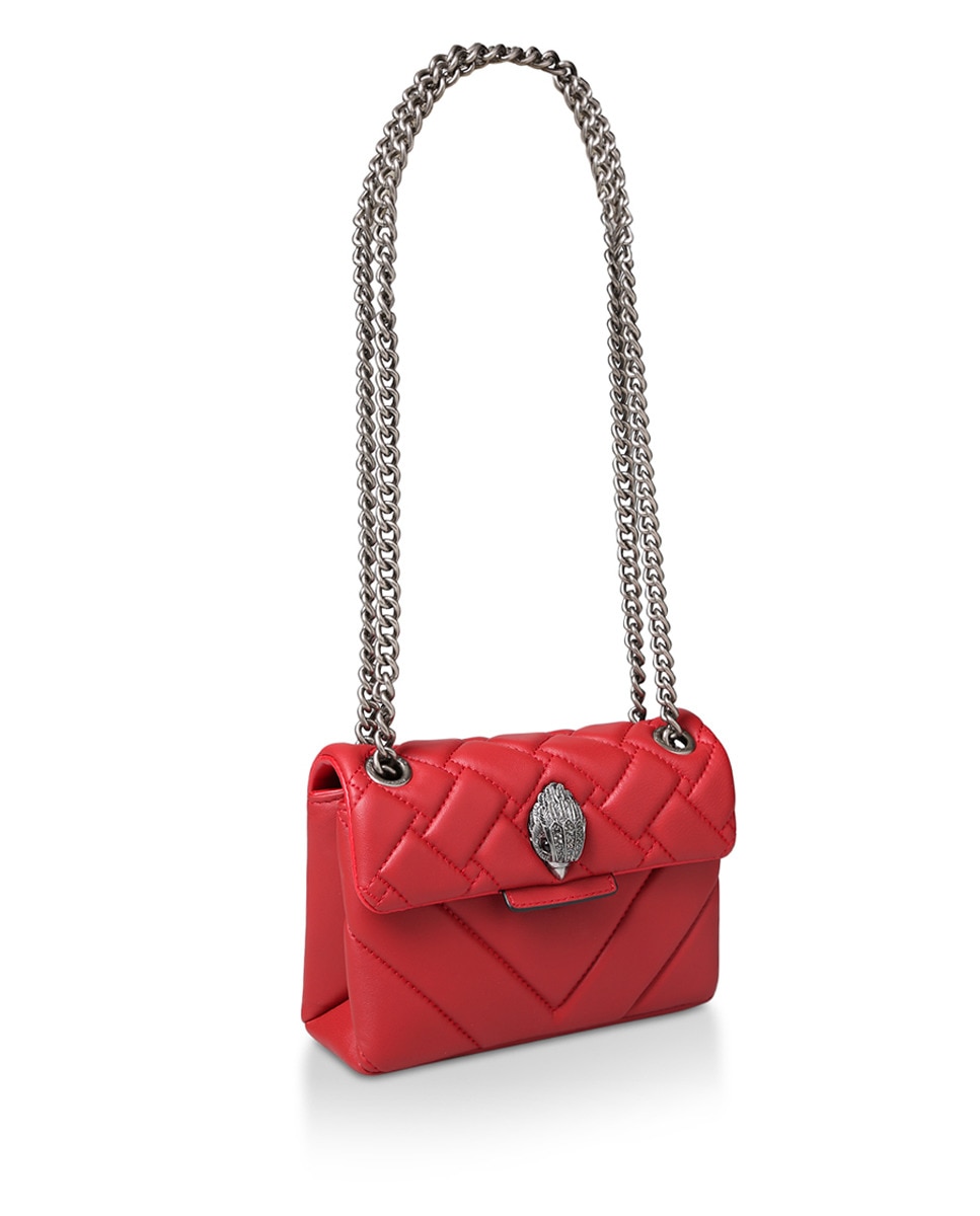 Kurt Geiger Kensington women's red quilted leather mini crossbody bag · Kurt Geiger · Fashion