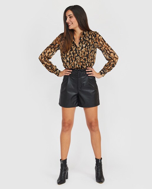 women's paperbag waist shorts