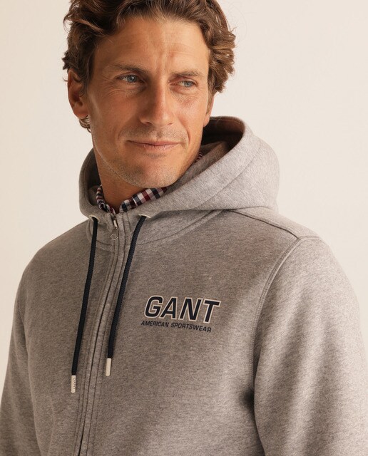 Men's grey sports jacket with hood · Fashion · El Corte Inglés
