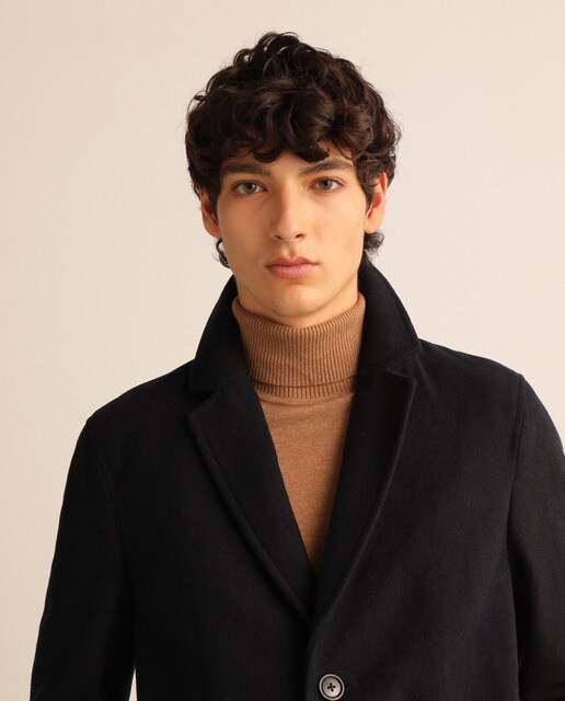 manteau bleu marine homme