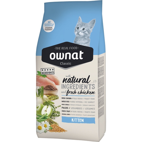 Cat food with chicken for kittens bag 1,5 kg