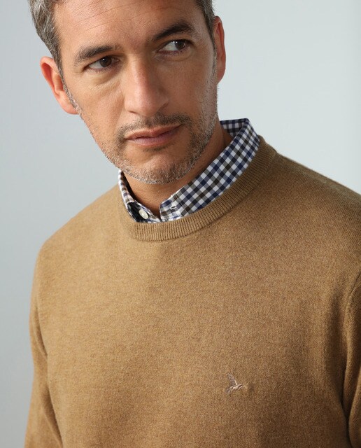 mens camel sweater