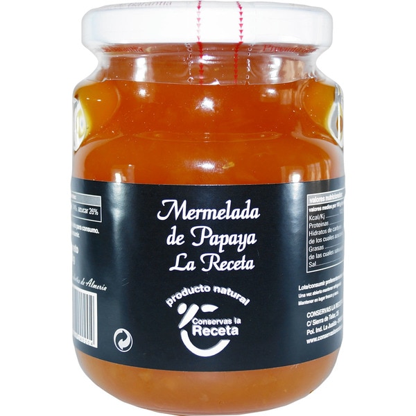 Mermelada de papaya tarro 250 g · LA RECETA · Supermercado El Corte Inglés