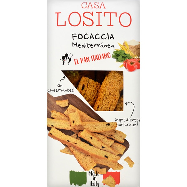 CASA LOSITO focaccia mediterránea envase 100 g