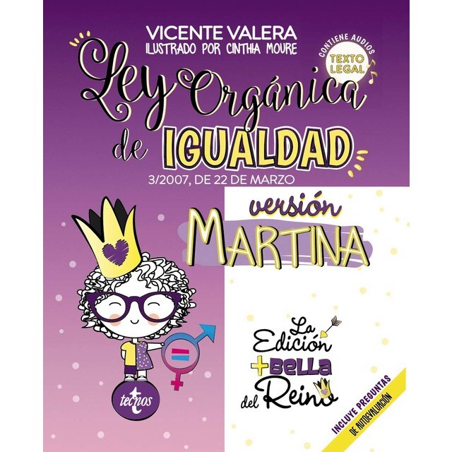 Ley orgánica de igualdad. Versión martina: 3/2007, de 22 de marzo. Texto legal. Incluye audios y preguntas de autoevaluación