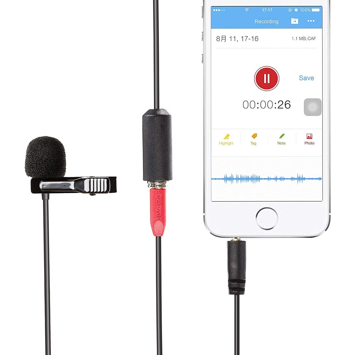 Kit Microfone Saramonic SR-LMX1 para Smarphones 3