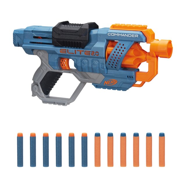 Lanzador Elite 2.0 Commander RD-6 de Nerf