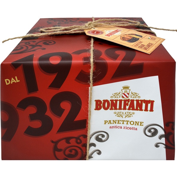 BONIFANTI 1932 Gran Milanese panettone clásico estuche 1 kg