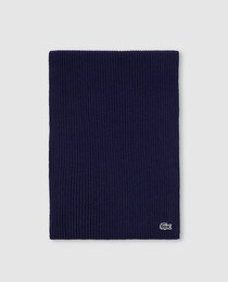 Echarpe bleu marine homme Lacoste pas cher | Espace des Marques