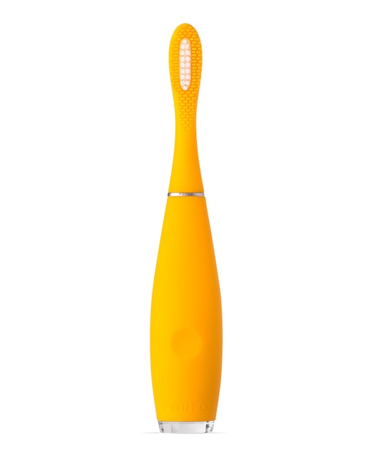 ISSA kids Cepillo de dientes sónico para niños de 5 a 12 años Mellow Yellow Gator FOREO
