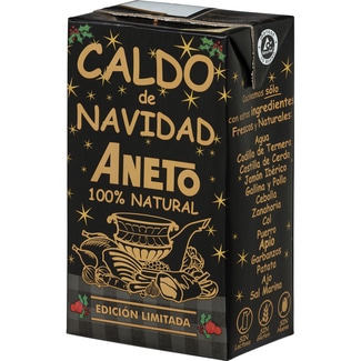 ANETO caldo de Navidad 100% natural sin gluten y sin lactosa envase 1 l