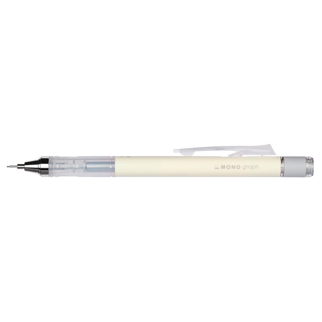 Portaminas Profesional MONO Graph 0,5 mm Tombow Color Pastel Amarillo Crema.
