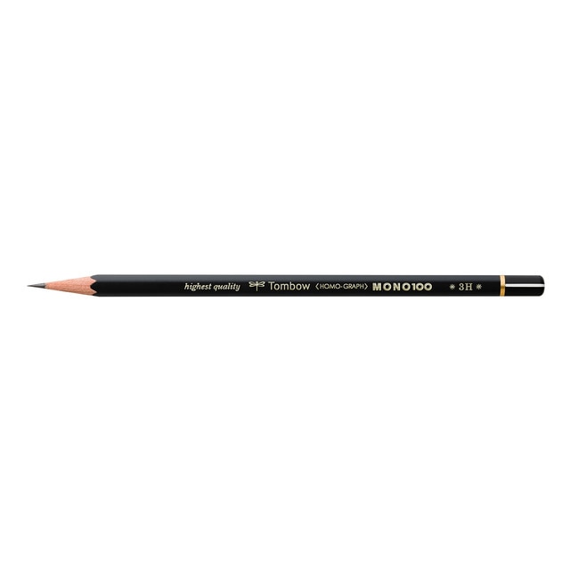 Lápiz de Grafito Premium MONO 100 Dureza 3H Tombow.
