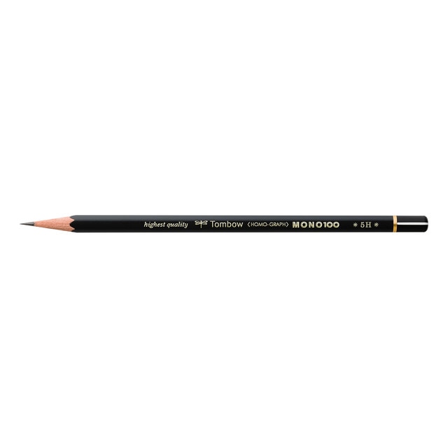Lápiz de Grafito Premium MONO 100 Dureza 5H Tombow.