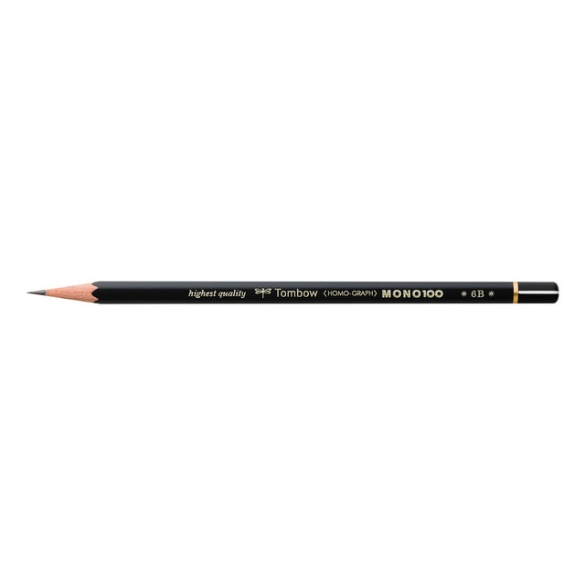 Lápiz de Grafito Premium MONO 100 Dureza 6B Tombow.