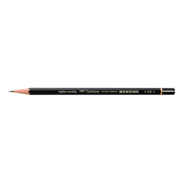 Lápiz de Grafito Premium MONO 100 Dureza 6H Tombow.