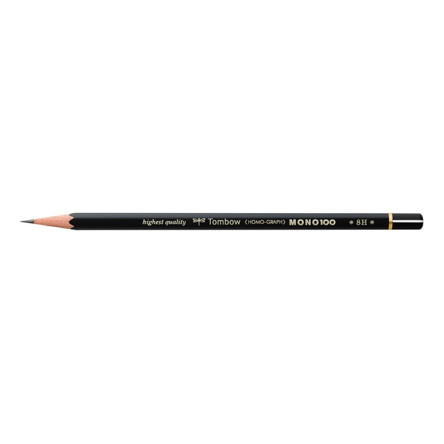 Lápiz de Grafito Premium MONO 100 Dureza 8H Tombow.