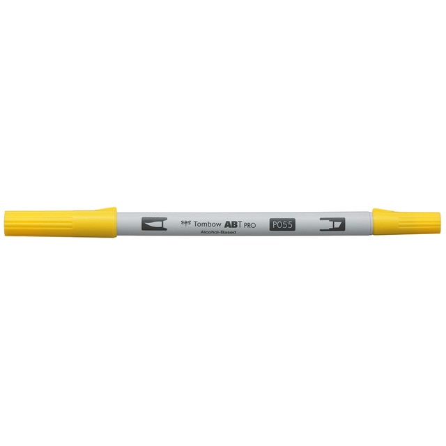 Rotulador Dual Brush ABT PRO Base Alcohol Doble Punta Tombow Process Yellow 055.