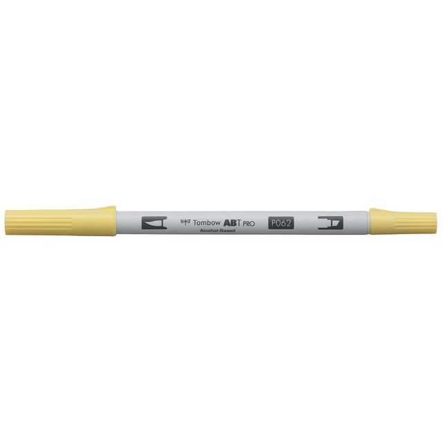 Rotulador Dual Brush ABT PRO Base Alcohol Doble Punta Tombow Pale Yellow 062.