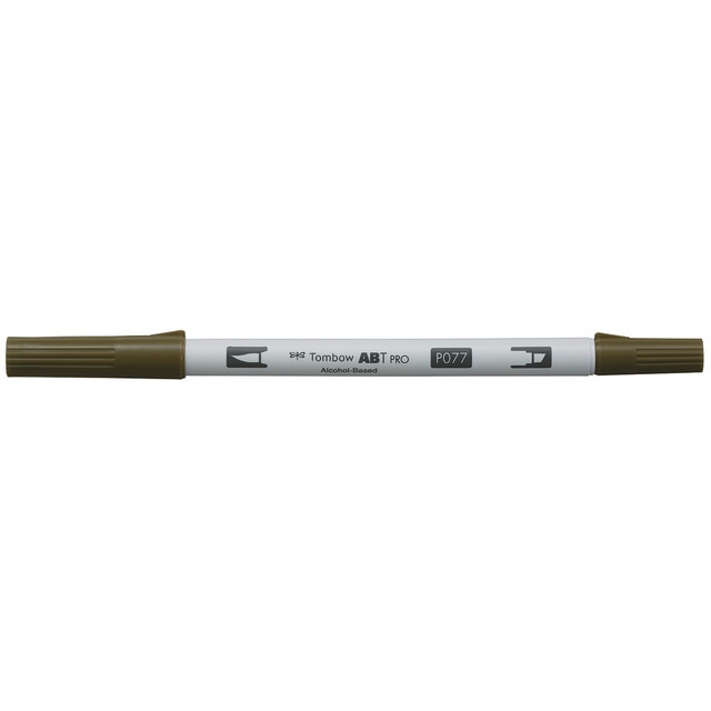 Rotulador Dual Brush ABT PRO Base Alcohol Doble Punta Tombow Antique Bronze 077.