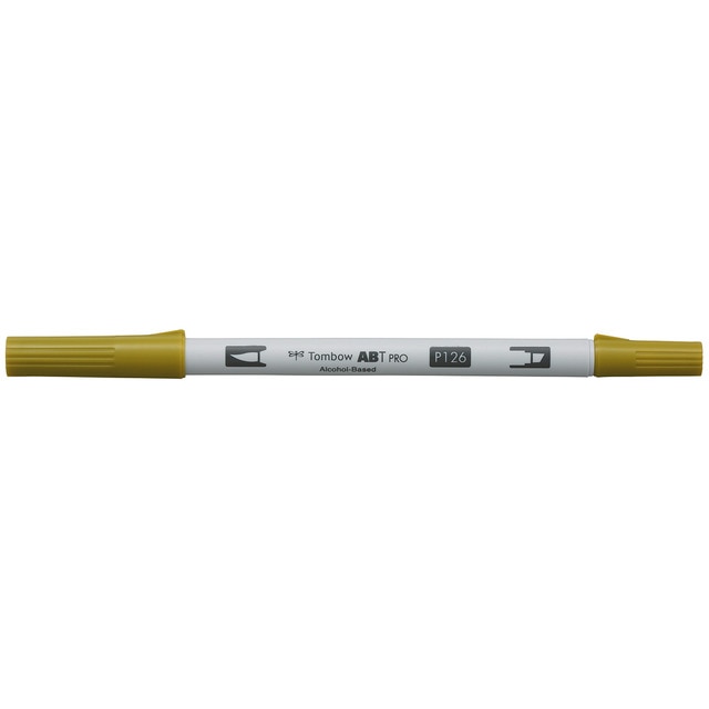 Rotulador Dual Brush ABT PRO Base Alcohol Doble Punta Tombow Light Olive 126.