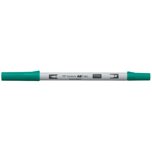 Rotulador Dual Brush ABT PRO Base Alcohol Doble Punta Tombow Green 296.