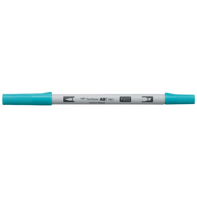 Rotulador Dual Brush ABT PRO Base Alcohol Doble Punta Tombow Bright Blue 403.