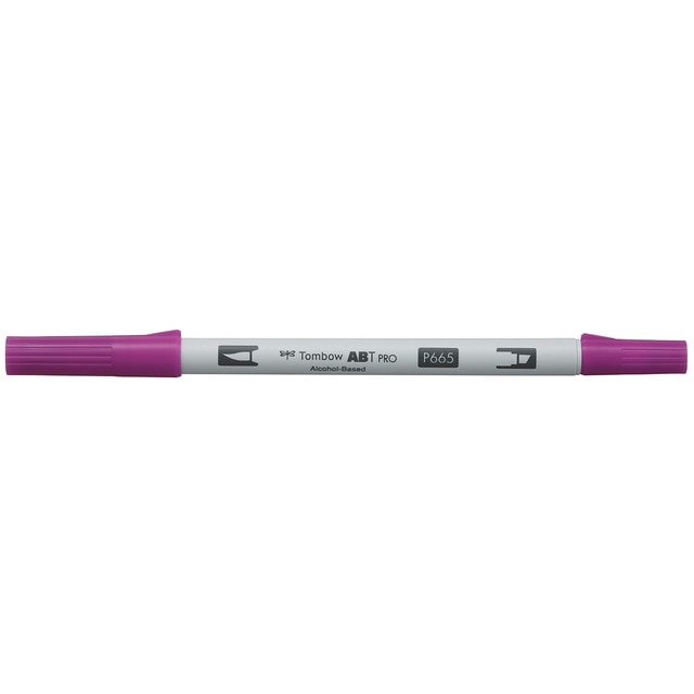 Rotulador Dual Brush ABT PRO Base Alcohol Doble Punta Tombow Purple 665.