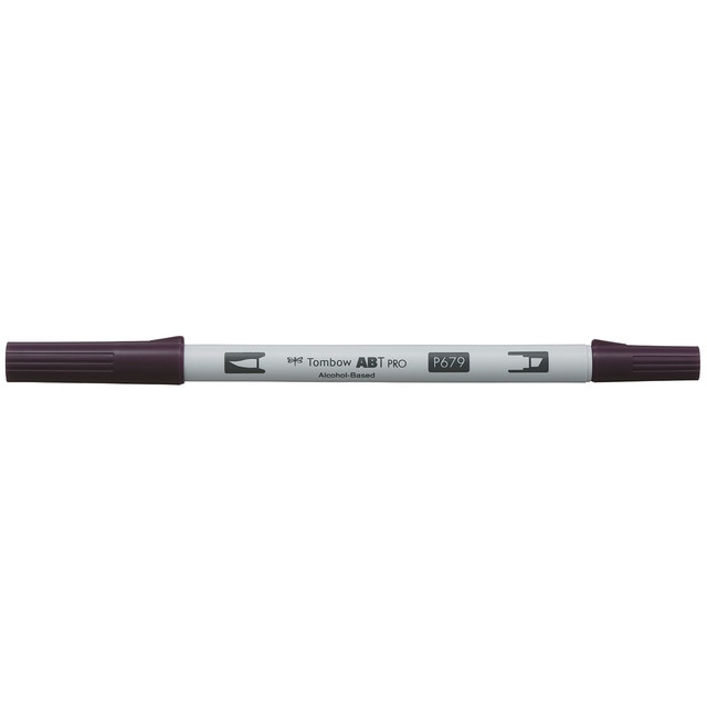 Rotulador Dual Brush ABT PRO Base Alcohol Doble Punta Tombow Dark Plum 679.