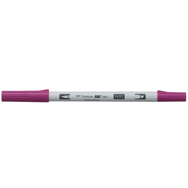 Rotulador Dual Brush ABT PRO Base Alcohol Doble Punta Tombow Deep Magenta 685.