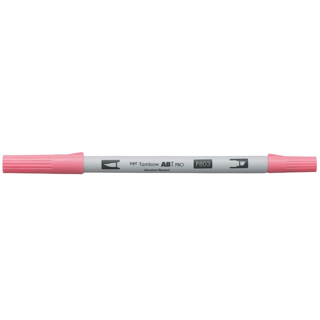 Rotulador Dual Brush ABT PRO Base Alcohol Doble Punta Tombow Pink Punch 803.