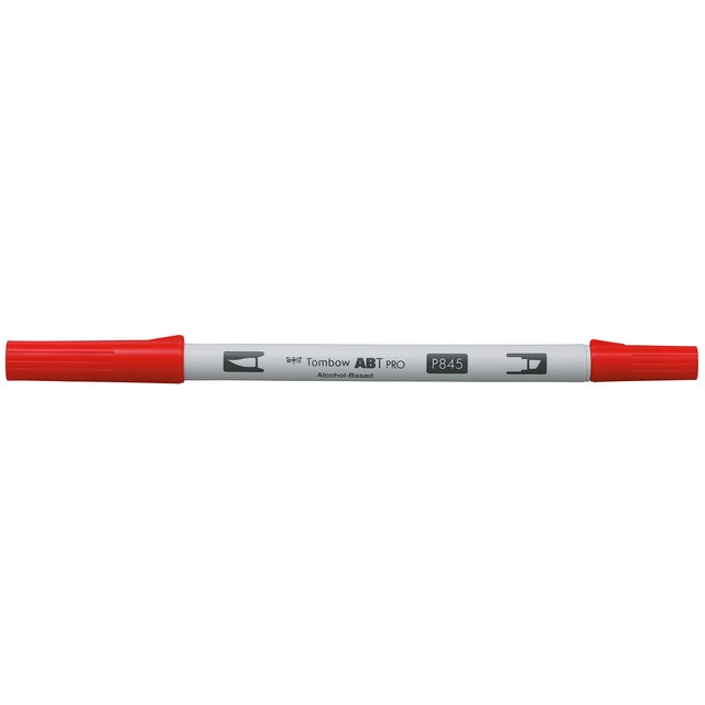 Rotulador Dual Brush ABT PRO Base Alcohol Doble Punta Tombow Carmine 845.