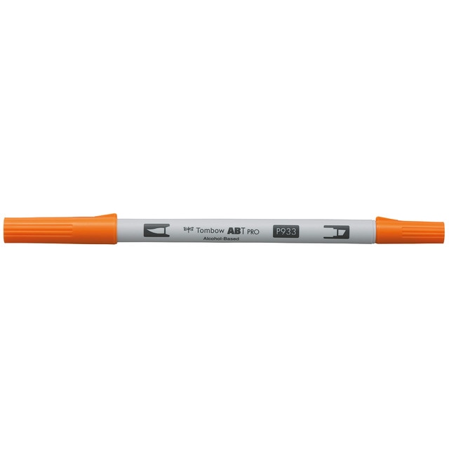 Rotulador Dual Brush ABT PRO Base Alcohol Doble Punta Tombow Orange 933.
