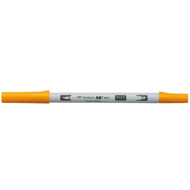Rotulador Dual Brush ABT PRO Base Alcohol Doble Punta Tombow Chrome Yellow 985.