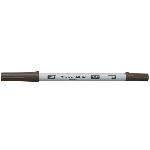 Rotulador Dual Brush ABT PRO Base Alcohol Doble Punta Tombow Warm Grey 8 N49.