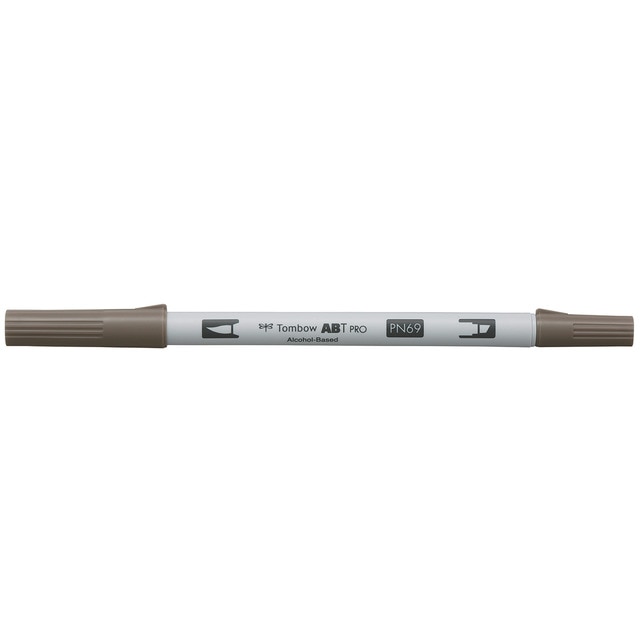 Rotulador Dual Brush ABT PRO Base Alcohol Doble Punta Tombow Warm Gray 4 N69.