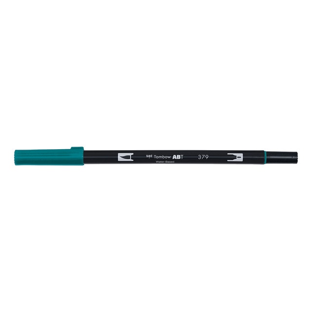 Rotulador Dual Brush ABT Doble Punta Acuarelable Tombow Verde Jade 379.