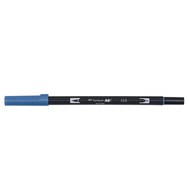 Rotulador Dual Brush ABT Doble Punta Acuarelable Tombow Navy Blue 528.
