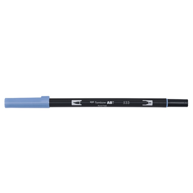 Rotulador Dual Brush ABT Doble Punta Acuarelable Tombow Peacock Blue 533.