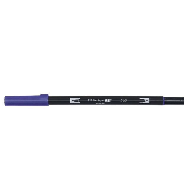Rotulador Dual Brush ABT Doble Punta Acuarelable Tombow Deep Blue 565.