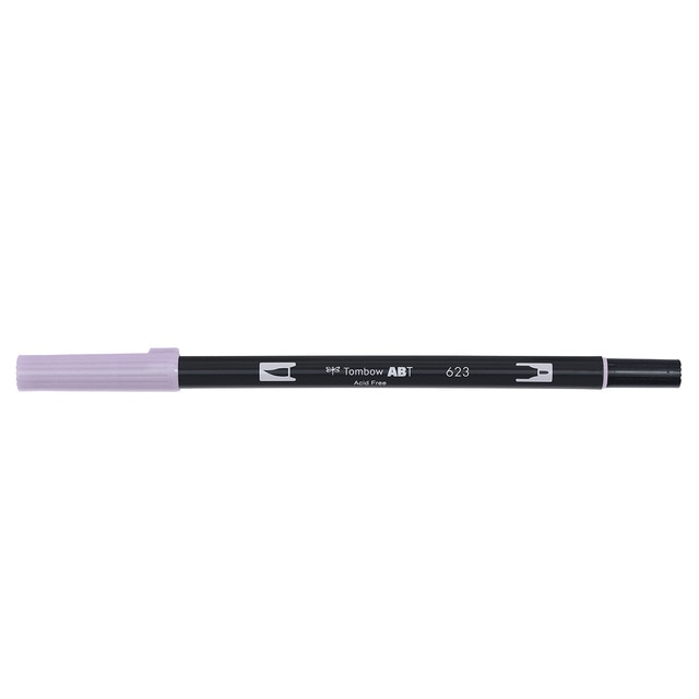 Rotulador Dual Brush ABT Doble Punta Acuarelable Tombow Purple Sage 623.