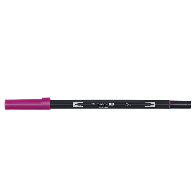 Rotulador Dual Brush ABT Doble Punta Acuarelable Tombow Rubine Red 755.