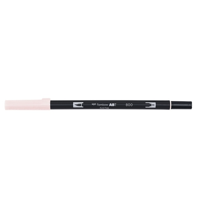 Rotulador Dual Brush ABT Doble Punta Acuarelable Tombow Baby Pink 800.