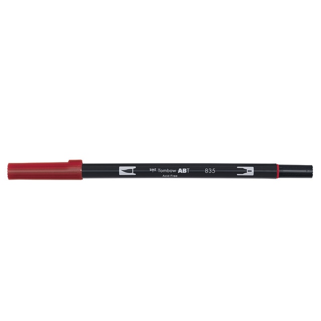 Rotulador Dual Brush ABT Doble Punta Acuarelable Tombow Persimmon 835.