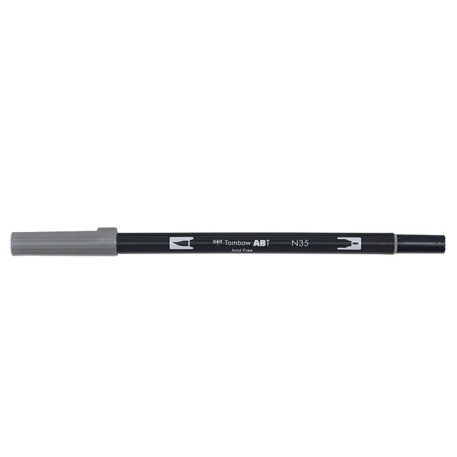 Rotulador Dual Brush ABT Doble Punta Acuarelable Tombow Cool Grey 12 N35.